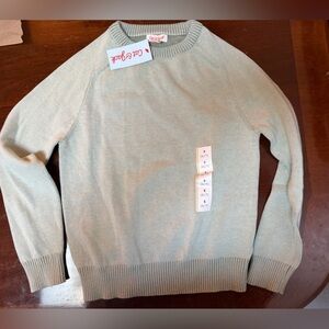 Cat & Jack Boys Light Green Crewneck Sweater